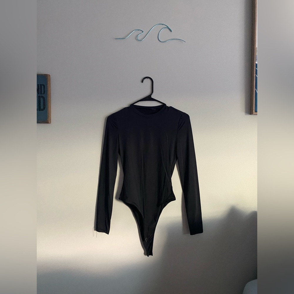 Black Long Sleeve Bodysuit